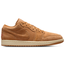 Men Shoes - Jordan 1 Low Retro SE - Flax-Flax-Varsity Red