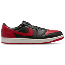 Men Shoes - Jordan 1 Retro Low OG - Black-Black-Varsity Red