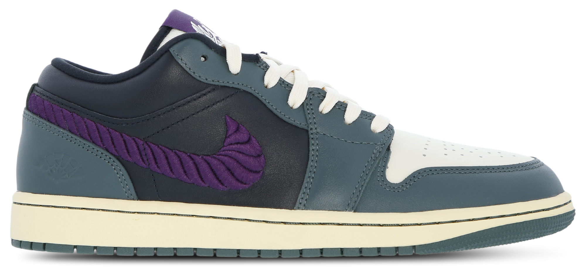 Jordan 1 Low Retro SE - Men Shoes (Vintage Green-Night Purple-Black)