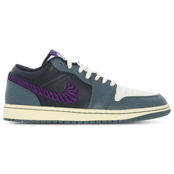 Men Shoes - Jordan 1 Low Retro SE - Vintage Green-Night Purple-Black