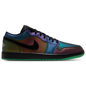 1 Low "Space Jam" - Men - Black / Metallic Silver / Action Green
