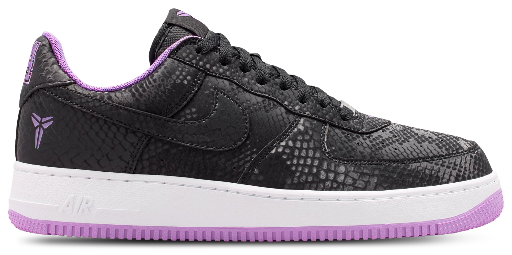 Nike Air Force 1 Kobe - Men Shoes (Black-Purple Stardust-White)