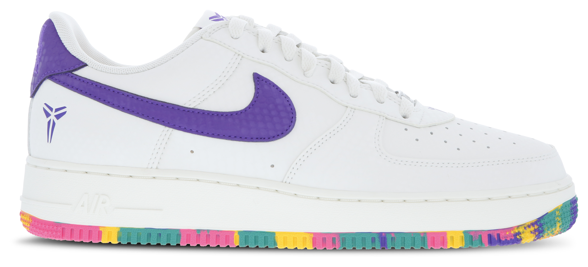 Nike Air Force 1 Kobe - Men Shoes (Sail-Hyper Purple-Emerald Green)