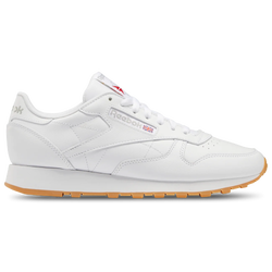 Men Shoes - Reebok Classic Leather - White-Grey-Gum