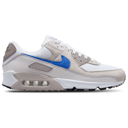 Men Shoes - Nike Air Max 90 - White-Racer Blue-College Grey
