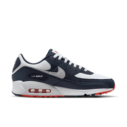 Men Shoes - Nike Air Max 90 - Obsidian-Pure Platinum-Track Red