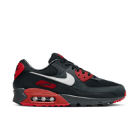 Nike air max 90 essential red hot sale and black