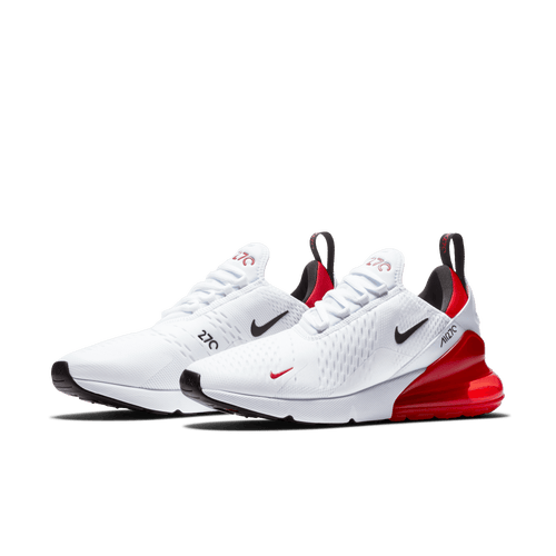 Nike air max 270 mens white and red online