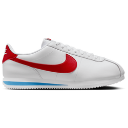 Men Shoes - Nike Cortez Leather - White-Varsity Red-Varsty Blue