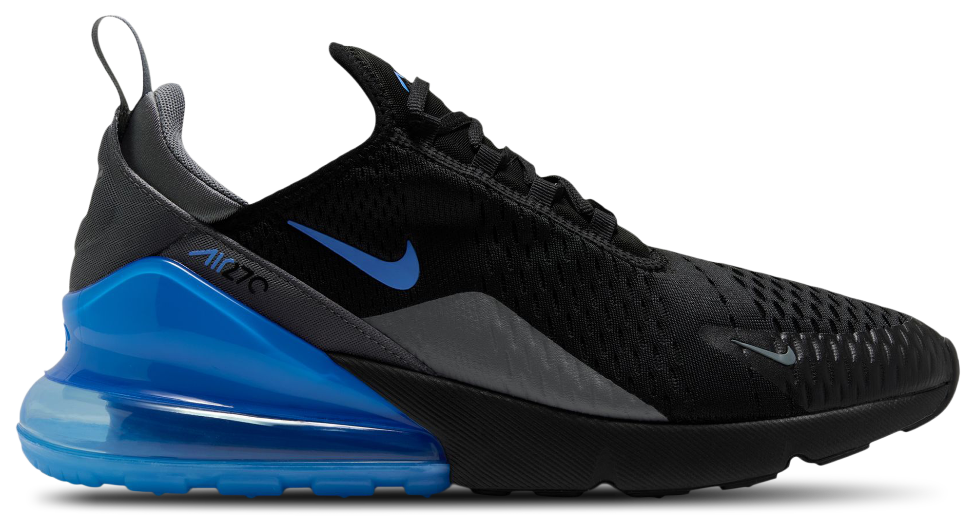 Nike Air Max 270 - Men Shoes (Black-University Blue-Smoke Grey)