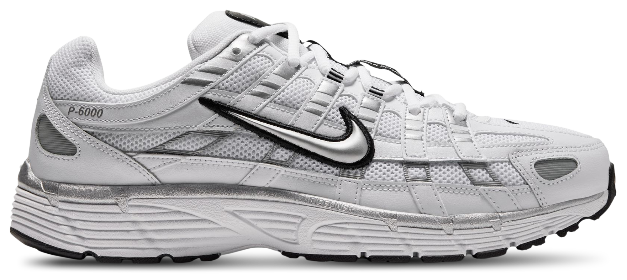 Nike P-6000 - Men Shoes (White-Metallic Silver-Black)
