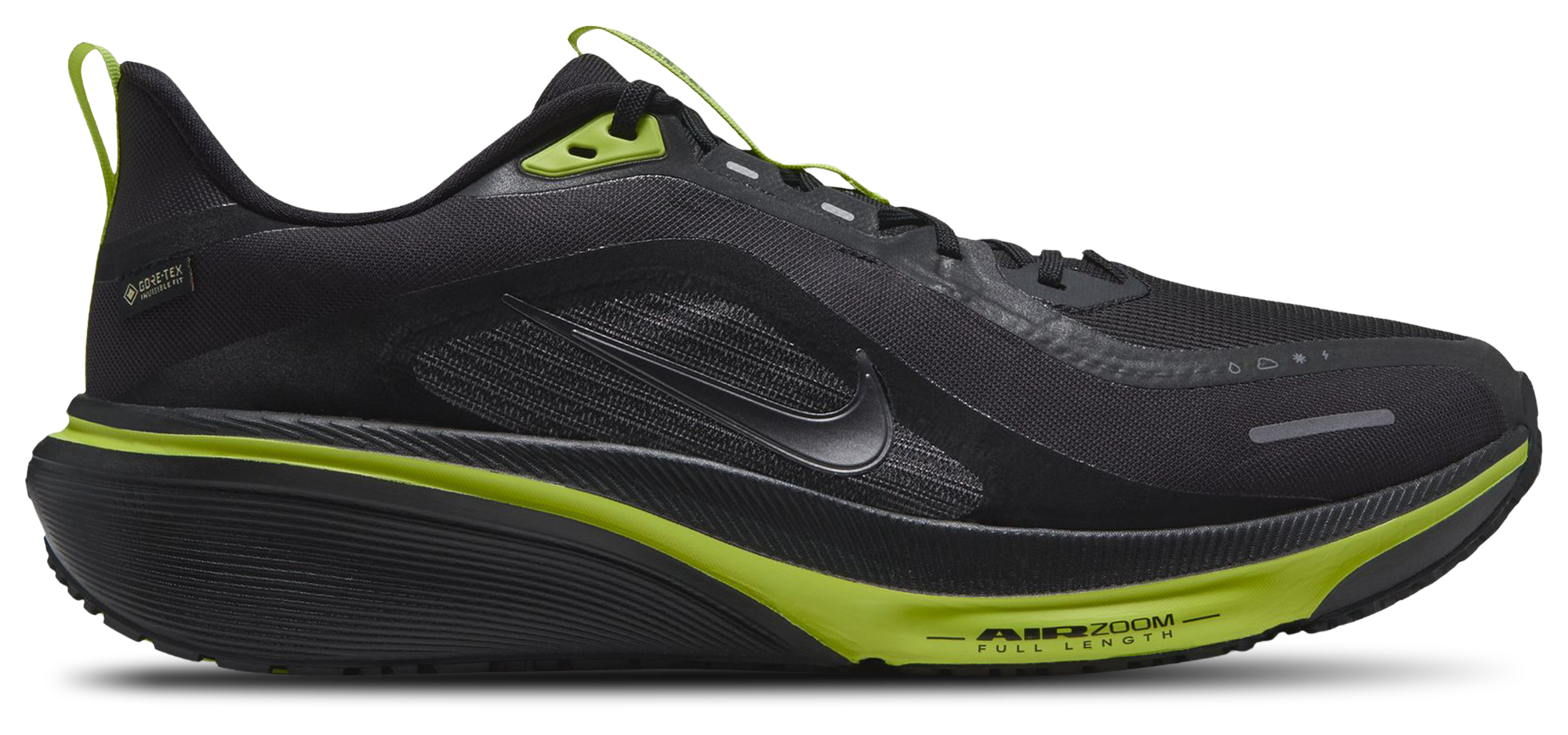 Nike Pegasus 42 GORE-TEX - Men Shoes (Black-Metallic Dark Grey-Lemon Venom)