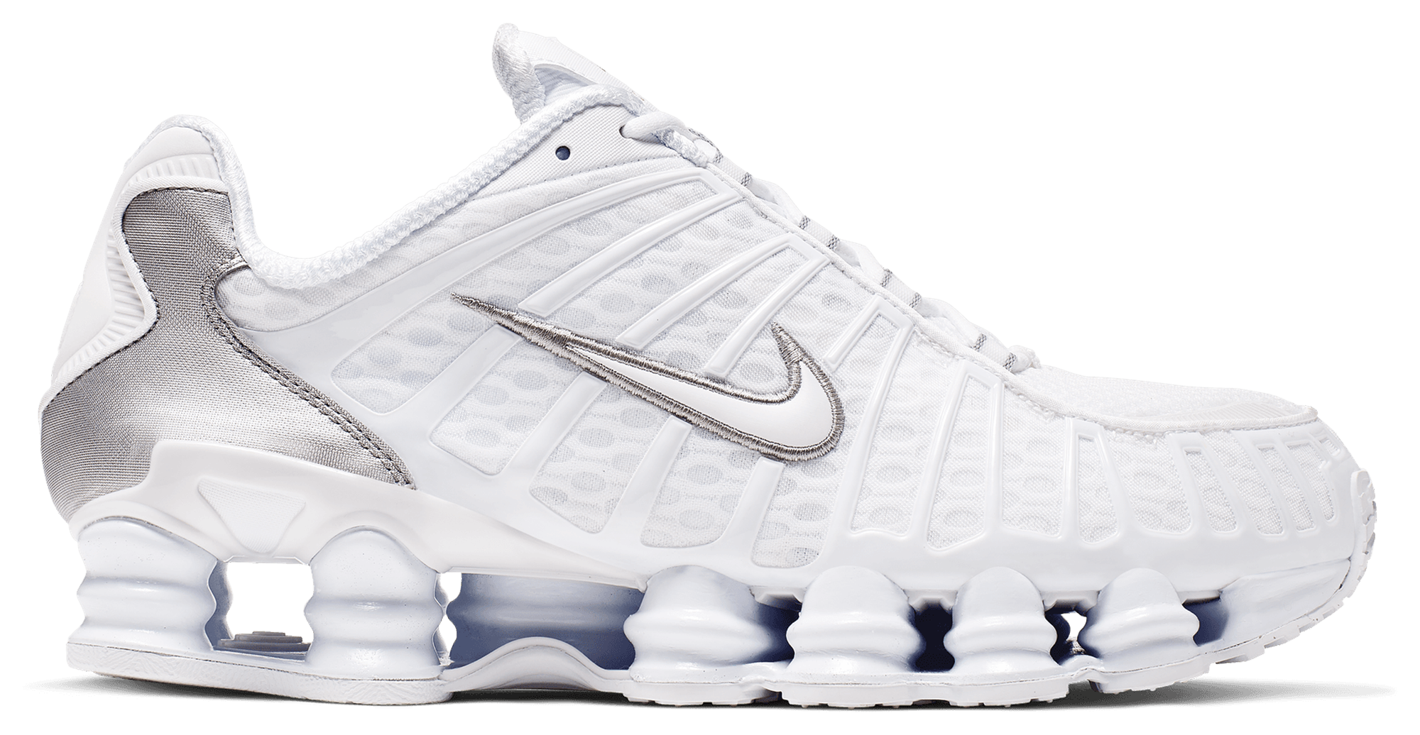 Nike Shox TL - Men Shoes (White-White-Metalic Silver)