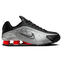 Men Shoes - Nike Shox R4 - Black-Metallic Silver-Max Orange