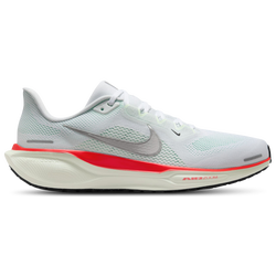 Men Shoes - Nike Air Zoom Pegasus 41 - White-Mtlc Silver-Barely Green