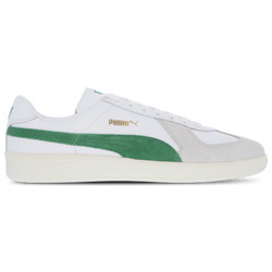 Men Shoes - Puma Army Trainer - White-Archive Green-Feather Grey