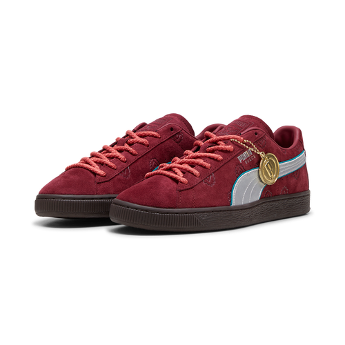 Puma suede classic red and gold hotsell