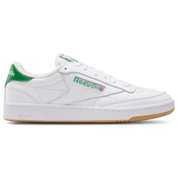 Men Shoes - Reebok Club C 85 Vintage - White-Glen Green-Rubber Gum