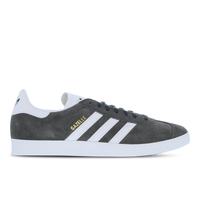 Solid Grey-White-Gold- -ADI GAZELLE DK GRY