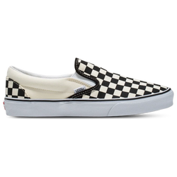 Men Shoes - Vans Classic Slip-On - Checkerboard-White