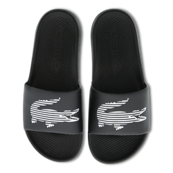 Men Flip-Flops and Sandals - Lacoste Croco Slide - Black-Silver