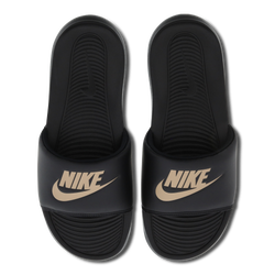Men Flip-Flops and Sandals - Nike Victori Slide - Black-Metallic Gold-Black