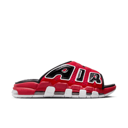 Men Flip-Flops and Sandals - Nike Air More Uptempo Slide - Univeristy Red-White-Black