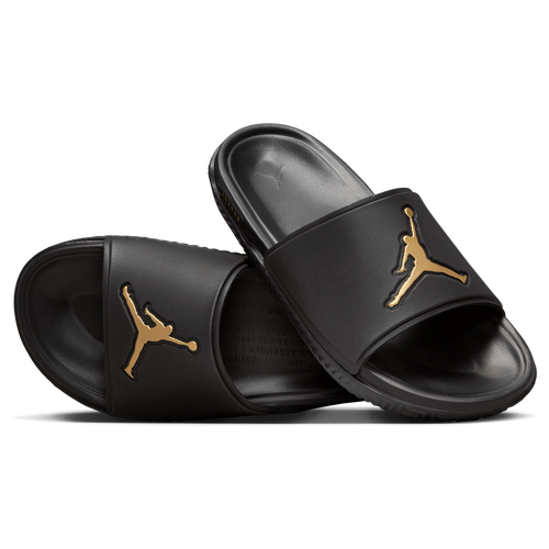 Black jordan slides for men online