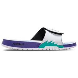 Men Flip-Flops and Sandals - Nike Jordan Hydro V Retro - White-Black-New Emerald