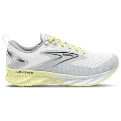 Women Shoes - BROOKS Levitate Stealth - White-Yellow