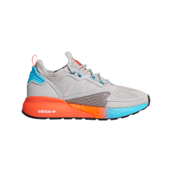 Women Shoes - adidas ZX 2K Boost - Grey Two F17-Grey Two F17-Signal Cyan
