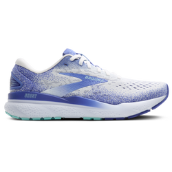 Women Shoes - BROOKS Ghost 16 - White-Amparo Blue