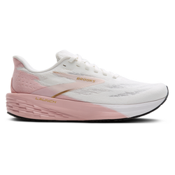 Women Shoes - BROOKS Launch 11 - White-Gold-Pink