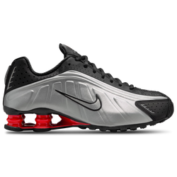 Women Shoes - Nike Shox R4 - Black-Mtlc Silver-Lt Crimson