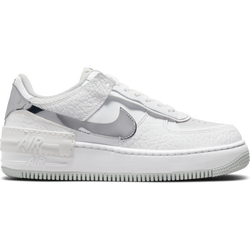 Women Shoes - Nike Air Force 1 Shadow - Summit White-Summit White-Metallic Silver