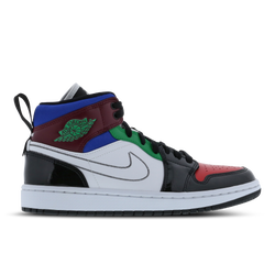 Women Shoes - Jordan 1 Mid - Black-White-University Red