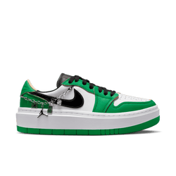 Women Shoes - Jordan 1 Low - Black-Mtlc Gold-Pollen