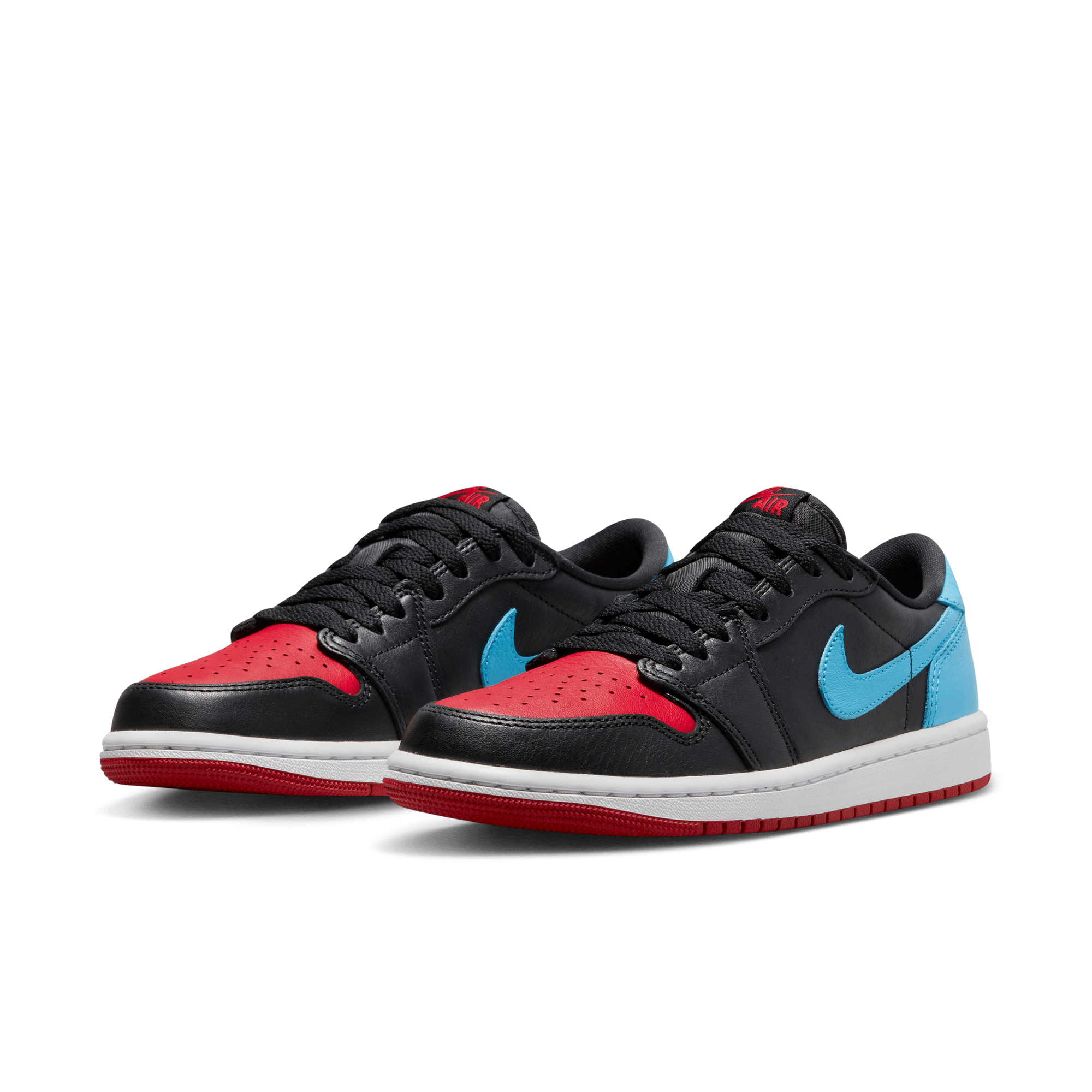 Jordan 1 red store and black low