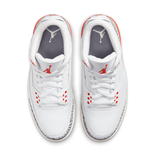 Jordan retro 3 all white sale