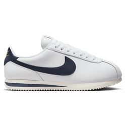 Women Shoes - Nike Cortez Leather - White-Obsidian-Gold