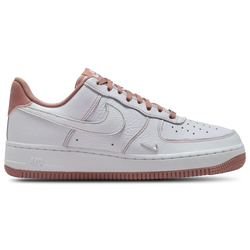 Women Shoes - Nike Air Force 1 - White-Particle Pink-Mtlc Silver