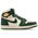 Jordan 1 Retro High - Women Shoes Pale Ivory-Pro Green-Fir