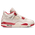 Jordan 4 Retro - Women Shoes Pale Ivory-Sierra Red