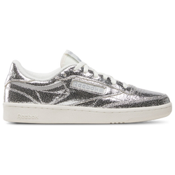 Women Shoes - Reebok Club C 85 - Silver Metallic-Chalk