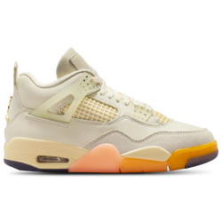 Women Shoes - Jordan 4 Retro - Coconut Milk-Metallic Gold-Muslin