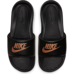 Women Flip-Flops and Sandals - Nike Victori - Black-Mtlc Red Bronze-Black