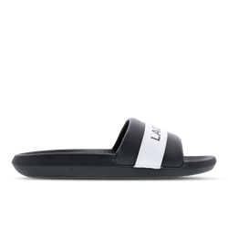 Women Flip-Flops and Sandals - Lacoste Croco Slide - Black-White