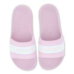 Women Shoes - Lacoste Croco Slide - Light Pink-Light Pink