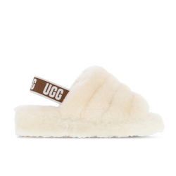 Women Shoes - UGG Fluff Yeah Slide - Natural-Natural