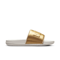 Women Flip-Flops and Sandals - Nike Off Court Slide - Sanddrift-Metallic Gold